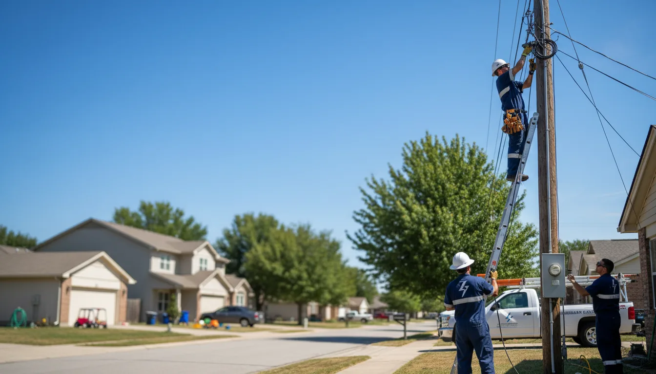 Residential electrician providing installation services in Guernsey, IA